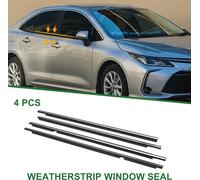 Joint D'Étanchéité De Fenêtre, Bande De Joint De Garniture De Fenêtre, Pour Toyota Corolla 2005-2007, PVC, No.7572002120/7571002120/7573002110/7574002110, Ton Argenté, 4 Pièces