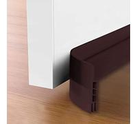 Joint d'étanchéité de porte - 1 m x 4,5 cm - S'adapte au bas pour éviter les courants d'air - Réduction du bruit - Écarts en TPE à 25 mm - Coupe-vent - Installation (marron)