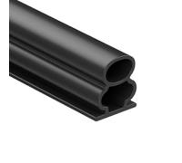 Joint D'Étanchéité De Porte De Sécurité en Forme De I Pour Interstice De 11 À 15mm Auto Adhésif Isolation Phonique Et Protection Contre Les Chocs Pièce De Rechange Noire 3M*3