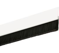 Joint d'étanchéité de porte en pvc blanc avec brosse 1 mètre