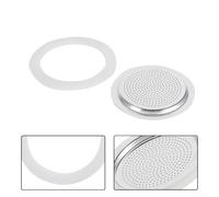 Joint d'étanchéité de rechange en caoutchouc de silicone pour cafetière expresso - Joint souple conçu pour s'adapter à plusieurs tailles de diamètre de casseroles (3 tasses + tamis )