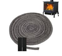 Joint d'étanchéité élastique ignifuge pour cheminée | 2 mètres de corde de joint de poêle pour cheminée, four, four, grill