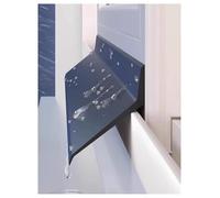 Joint d'étanchéité en Caoutchouc Auto-adhésif - Protection Anti-Goutte de Pluie de 19,6 Pouces, Convient aux Portes et fenêtres, Joint d'étanchéité Universel, 5,5 cm de Large, idéal pour Une