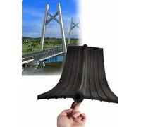 Joint d'étanchéité en Caoutchouc avec âme en Acier, 40 x 0,8 x 2000 cm, adapté aux Joints de Dilatation du béton, aux Tunnels de métro, à l'étanchéité des Joints, au génie Civil et aux solut