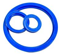Joint d'étanchéité en caoutchouc de silicone SMS bleu, 5 pièces, 13,5 mm à 204 mm(SMS-32 40x29x5mm)