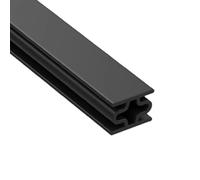 Joint D'Étanchéité en Caoutchouc De Type Poutre en I Pour Porte De Sécurité 6M Coupe Vent Pour Fenêtres Auto Adhésif Anti Collision Insonorisant Anti Poussière Noir 10 X 8