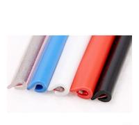 Joint d'étanchéité en caoutchouc en forme de U pour cadre de portière de voiture, 5 m de long, noir/bleu/blanc/gris/transparent/rouge, protection de moulage en PVC résistant aux intempéries