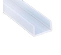 Joint d'étanchéité en caoutchouc for vitre, profilé en U, for porte de douche, en silicone, for bordure de vitrage, 1 pièce (22 mm x 18 mm x 1 mètre)(20MMX12MMX1METER)