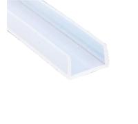 Joint d'étanchéité en caoutchouc for vitre, profilé en U, for porte de douche, en silicone, for bordure de vitrage, 1 pièce (22 mm x 18 mm x 1 mètre)(22MMX14MMX10METERS)