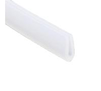 Joint d'étanchéité en caoutchouc for vitre, profilé en U, for porte de douche, en silicone, for bordure de vitrage, 1 pièce (22 mm x 18 mm x 1 mètre)(4MMX7MMX1METER)