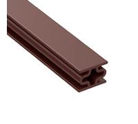 Joint D'Étanchéité en Caoutchouc Pour Porte De Sécurité De Type Poutre en I 9 M À Ouverture Par Traction Intérieure Et Poussée Extérieure Auto Adhésif Anti Collision Marron 10 X 8 mm