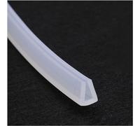 Joint d'étanchéité en caoutchouc transparent forme de U, protection des bords profilés, longueur la feuille: 5m(8mmx10mm)