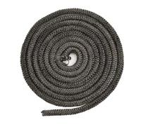 Joint d'étanchéité en fibre de verre, longueur 2 m, garniture de compression flexible en fibre de verre for cheminées et chaudières, 1 pièce(12mm)