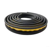 Joint d'étanchéité en fibre de verre résistant au feu pour poêle à bois, four, cheminée - Noir - 10 mm - 2 m pour 3 m