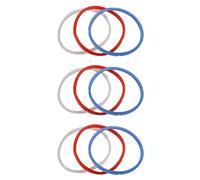 Joint d'étanchéité en silicone pour accessoires de casseroles d'autocuiseur, convient aux modèles de 5 ou 6 litres, rouge, bleu et blanc, lot de 9