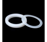 Joint d'étanchéité en silicone pour cafetière à moka 2/4/6/9 tasses - Compatible avec cafetière expresso - Joint de rechange pour percolateur de cuisinière - Blanc (2 tasses de diamètre intérieur 3,7