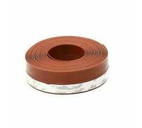 Joint d'étanchéité en silicone pour fenêtre, porte, douche, vitre, côté porte, isolation anti-poussière, réduction du bruit - Marron - 45 mm - 3 m