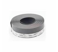 Joint d'étanchéité en silicone pour fenêtre, porte, douche, vitre, côté porte, isolation anti-poussière, réduction du bruit - Gris - 45 mm - 3 m