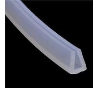 Joint d'étanchéité en silicone transparent for profilé en U, 80 po, 10 x 13 mm à 17 x 15 mm, flexible et résistant aux intempéries(8X10mm)