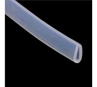 Joint d'étanchéité en Silicone Transparent for profilé en U, 80 po, 10 x 13 mm à 17 x 15 mm, Flexible et résistant aux intempéries(4X9mm)