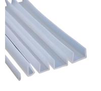 Joint d'étanchéité en U pour paroi de baignoire, Bande d'étanchéité en Silicone for canal U, 2 à 5 mètres, for porte fenêtre, verre sans cadre, acier(6x10x12mm,2Meters)