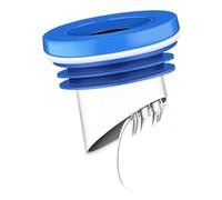 Joint d'étanchéité for bride de toilette avec clapet anti-retour, joint anti-fuite for installation de tuyauterie PVC 100-110 mm dans une salle de bain(Blue)