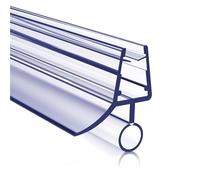 Joint d'étanchéité for paroi de douche en verre, 6/8/10 mm, joint inférieur porte salle bain, 2 pièces, 50 cm, déflecteur d'eau sans cadre PVC(6mm)