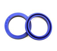 Joint D'Étanchéité Hydraulique U/Y 40X50X10mm En Polyuréthane Bleu, Joint Pour Tige De Vérin Hydraulique Et Machines Industrielles, Lot De 5