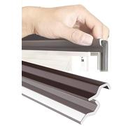 Joint d'étanchéité Kerf en mousse PU autocollante, isolant phonique en forme de S for fenêtres et portes, marron(2m/6.6ft)