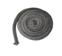 Joint d'étanchéité noir en fibre de verre pour poêle à bois de 2 m, cheminées et chaudières, température supérieure, 14 mm