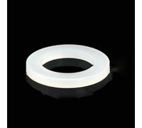 Joint d'étanchéité plat en silicone P/T/F/E, blanc et noir, 1/2", 3/4", 1", pour tuyau de douche, soufflet, rondelle, 1,2", 10 pièces