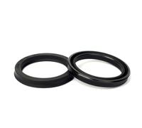 Joint d'étanchéité pour arbre rotatif, Bague d'étanchéité for huile hydraulique UN/USH/U/Y, NBR noir, ID 11.2-55mm, 10 pièces