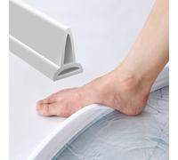 Joint d'étanchéité pour barrage de douche - 1 m - Blanc - Convient pour la salle de bain - Facile à installer - Conçu pour une utilisation durable avec une bonne durabilité et rétention d'eau