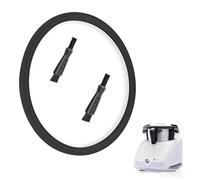 Joint d'étanchéité pour bol mélangeur Monsieur Cuisine Connect - Joint en silicone - Compatible avec les modèles Connect, Connect Trend, Connect Smart, avec 2 brosses de nettoyage