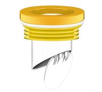 Joint d'étanchéité pour bride de toilette avec clapet anti-retour, joint en silicone double couche, pour tuyau en PVC 100-110 plomberie de salle de bain (jaune)