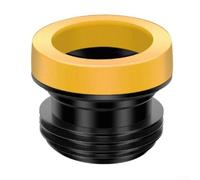 Joint d'étanchéité pour bride de toilette conçu pour être compatible avec les méthodes d'installation courantes sans cire et les variations de hauteur de bride (noir)