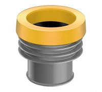 Joint d'étanchéité pour bride de toilette conçu pour être compatible avec les méthodes d'installation courantes sans cire et les variations de hauteur de la bride (gris)