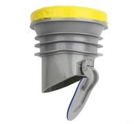 Joint d'étanchéité pour bride de toilettes avec clapet anti-retour pour une fonction constante du système de déchets (gris)