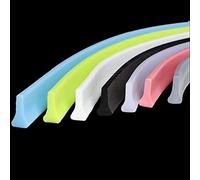 Joint D'étanchéité Pour Cabine De Douche，Salle De Bain Bande De Silicone，Barriere De Douche，Barriere Anti Inondation Pour Séparation Humide Et Sèche Black,100cm