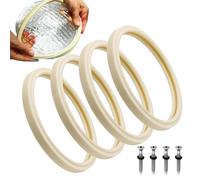 Joint D'étanchéité Pour Éclairage De Piscine - Joint De Niche De Lampe Pour Boîtier D'éclairage De Piscine, Joinnt De Remplacement Étanche, Matériau De Cerceau En Caoutchouc Durable | Pièces De