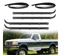Joint d'étanchéité pour fenêtre de porte avant, moulage de fenêtre en feutre et kit de joints en caoutchouc compatible avec les véhicules Ford 1987-1997 F150 F250 F350 Bronco, remplace #E9TZ1521563A
