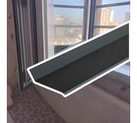 Joint d'étanchéité pour fenêtre, Rebord de fenêtre en caoutchouc, barrière d'eau, bande déflecteur pluie auto-adhésive noire, plusieurs tailles(W L 45 MM X 10 M)