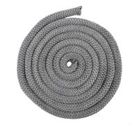Joint d'étanchéité pour porte de cheminée, haute fibre de verre pour poêle à bois, poêle à bois, bande d'étanchéité noire résistante à la chaleur (16 mm x 3 m)
