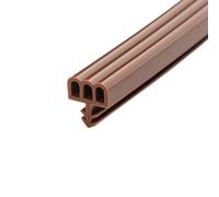 Joint D'Étanchéité Pour Rainure De Porte en Bois Joint À Trois Trous Pour Porte De Chambre Isolation Phonique Coupe Vent Anti Poussière Résistant Aux Chocs Marron 5M X 2