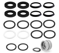 Joint d'étanchéité siphon 40mm 1 1/2", kit joints pour évier cuisine, joints plats et cunéiformes de remplacement pour tuyau évacuation