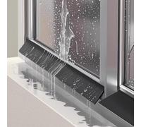 Joint d'étanchéité Souple en Caoutchouc pour Portes et fenêtres, déflecteur de Pluie et Coupe-Vent Auto-adhésif, Barre d'étanchéité Noire, 2 m (6,6 pi), 5,5 cm, Protection optimale.
