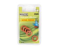 Joint détendeur butane/propane - filetage 20x150 - 5 pièces BOUTTÉ