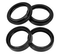 Joint d'huile d'amortisseur de fourche avant 49x60x11mm, Compatible avec Fat Bob FXDF Super Rocker KLX400R KLX400 SR(2pcs oil 2pcs dust)