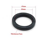 Joint d'huile de poulie de roulement de moyeu de Roue Avant et arrière, Compatible avec EXC SX SXF XC CR TC FC Te FE125 150 250 300 350 450 500(35X47X7)