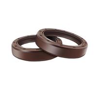 Joint d'huile en caoutchouc fluoré TC, joint à lèvre squelette FKM 16.4 mm x 30 mm x 5 mm, marron, 2 pièces